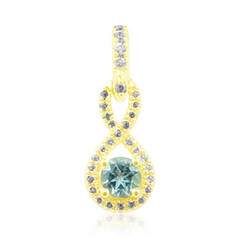 Gouden hanger met een Nigeriaanse Paraiba Toermalijn
