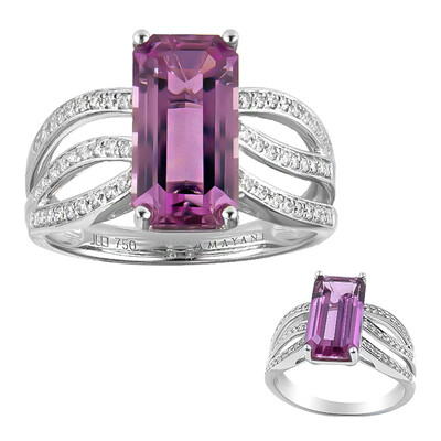 Gouden ring met een Roze diaspoor (AMAYANI)