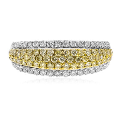 Gouden ring met gele S12 diamanten (CIRARI)
