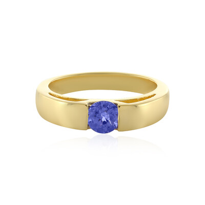 Zilveren ring met een tanzaniet