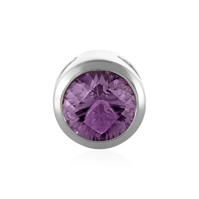 Zilveren hanger met een lavendel amethist (MONOSONO COLLECTION)