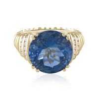 Gouden ring met een kleurwissel fluoriet (de Melo)