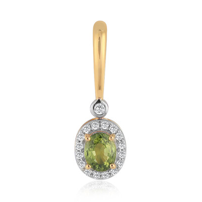 Gouden hanger met een Groene Queensland Saffier (Mark Tremonti)