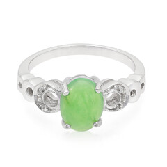 Zilveren ring met een keizerlijk chrysopraas