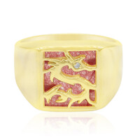 Zilveren ring met een Rode Jade