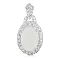 Zilveren hanger met een witte maansteen