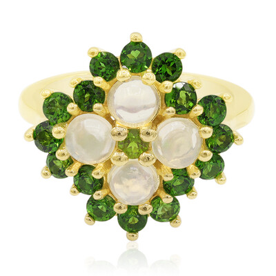 Zilveren ring met Welo-opalen