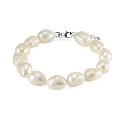 Zilveren armband met zoetwater kweekparels (TPC)