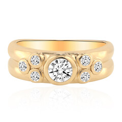 Gouden ring met een Diamant SI1 (G)