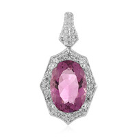 Zilveren hanger met een Mexicaanse Roze Fluoriet