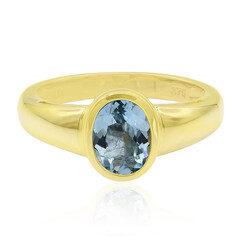 Gouden ring met een Medina Aquamarijn