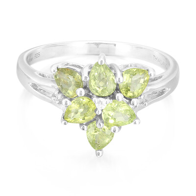 Zilveren ring met Paraiba toermalijnen