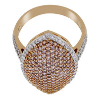 Gouden ring met roze diamanten (AMAYANI)