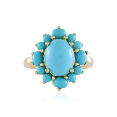 Zilveren ring met een Sleeping Beauty Turkoois