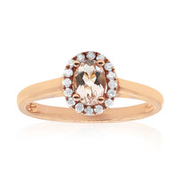 Gouden ring met een morganiet