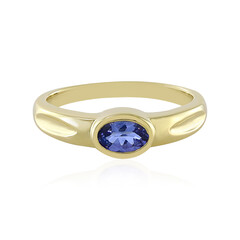 Gouden ring met een AAA tanzaniet
