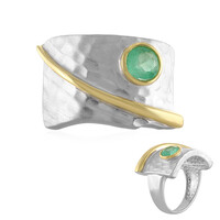Zilveren ring met een Ethiopische smaragd