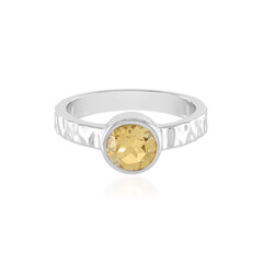 Zilveren ring met een citrien
