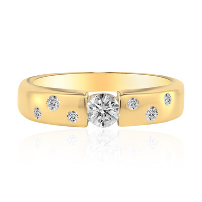 Gouden ring met een IF Diamant (D) (Annette)