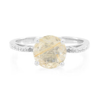 Zilveren ring met een rutielkwarts