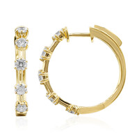 Gouden oorbellen met SI2 (H) Diamanten (CIRARI)