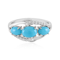 Zilveren ring met een Sleeping Beauty Turkoois (Faszination Türkis)