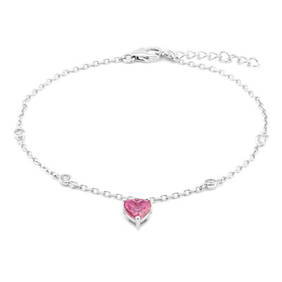 Zilveren armband met een rozetopaas
