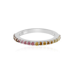 Zilveren ring met toermalijnen