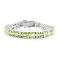 Zilveren armband met peridoots