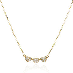 Gouden halsketting met I1 (H) Diamanten (CIRARI)