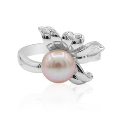 Zilveren ring met een zoetwater kweekparel (TPC)