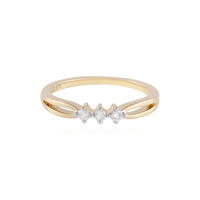 Gouden ring met SI1 (H) Diamanten