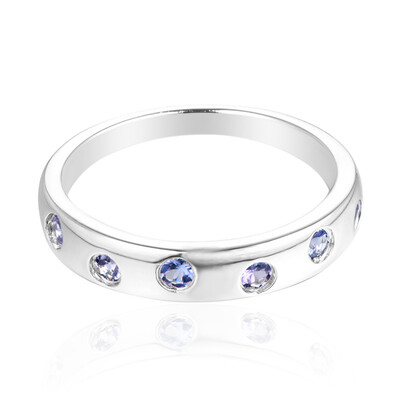 Zilveren ring met tanzanieten