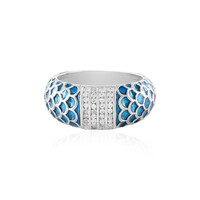 Zilveren ring met zirkonen