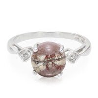 Zilveren ring met een Sonora Dendrieten Jaspis