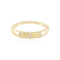 Zilveren ring met I2 (I) Diamanten
