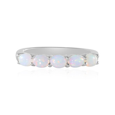 Zilveren ring met Welo-opalen