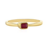 Zilveren ring met een Mozambique robijn