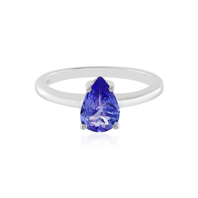 Zilveren ring met een tanzaniet
