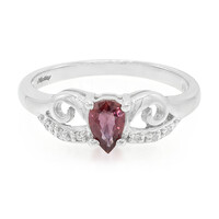 Gouden ring met een Onverhitte Padparadscha Saffier