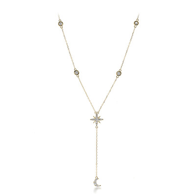 Gouden halsketting met I1 (H) Diamanten (CIRARI)