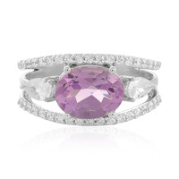 Zilveren ring met een lavendel amethist