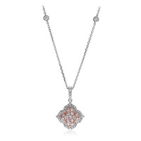 Gouden halsketting met I1 Roze Diamanten (CIRARI)