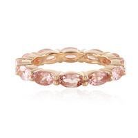 Zilveren ring met roze toermalijnen