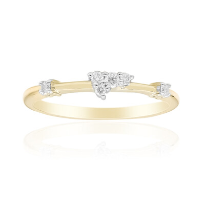 Gouden ring met een Diamant SI1 (G) (Annette)