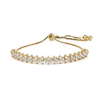 Zilveren armband met witte topaasstenen