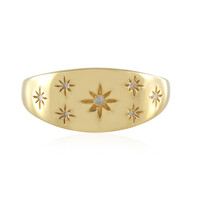 Zilveren ring met een I2 (I) Diamant