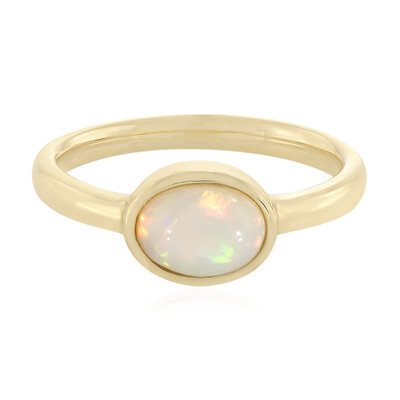 Zilveren ring met een Welo-opaal (MONOSONO COLLECTION)