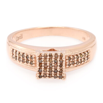 Zilveren ring met Fancy diamanten