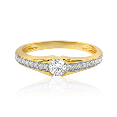 Gouden ring met een IF Diamant (D)
